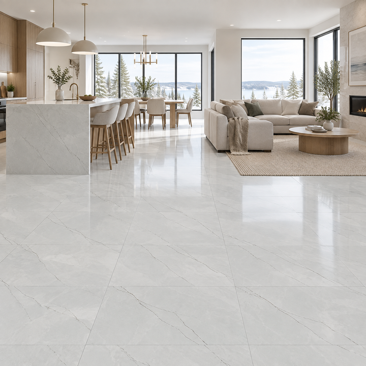 Grey Tile 16×32 — 6071LT, an illustration of it installed