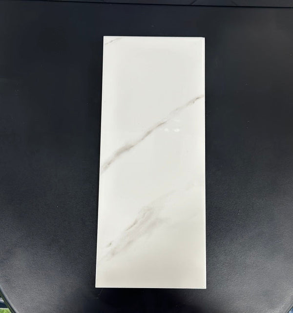 Carrara Glossy Plain - Tiles at Gracious Flooring