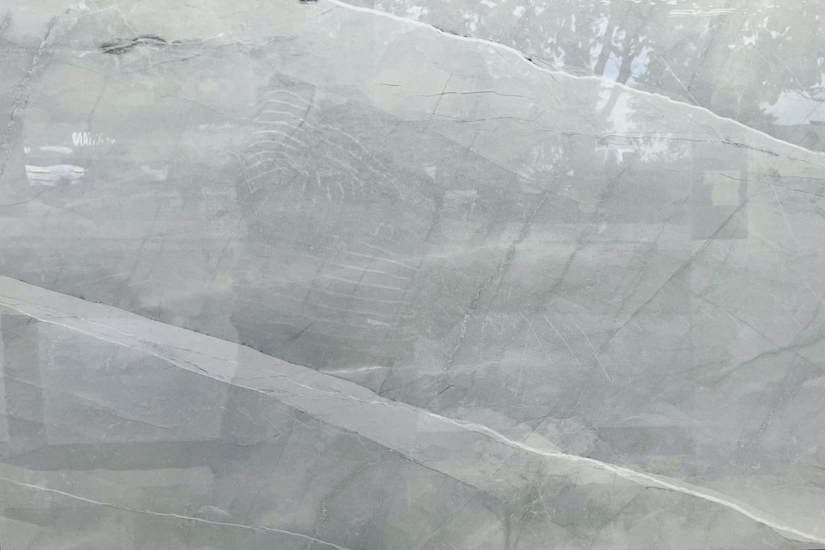 Amaretto Grey Glossy Tile 24×48, full view
