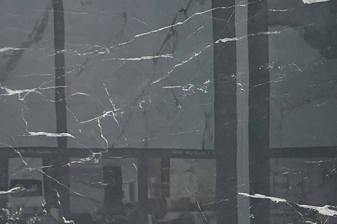 Black Polished Tile 24×24 — AWT-02, full view