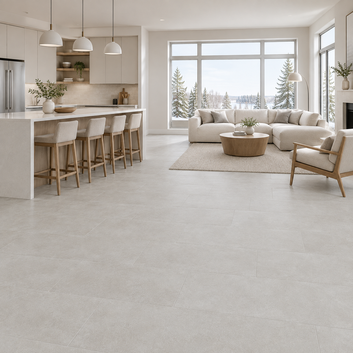 Beige Chiaro, 12×24 matte, tile, an illustration of it installed