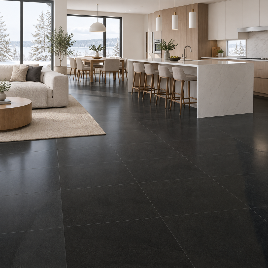 Black Tile 24×24 — EUT-01, an illustration of it installed