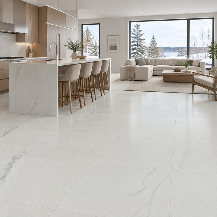 White Tile 24×24 — EUT-13, an illustration of it installed