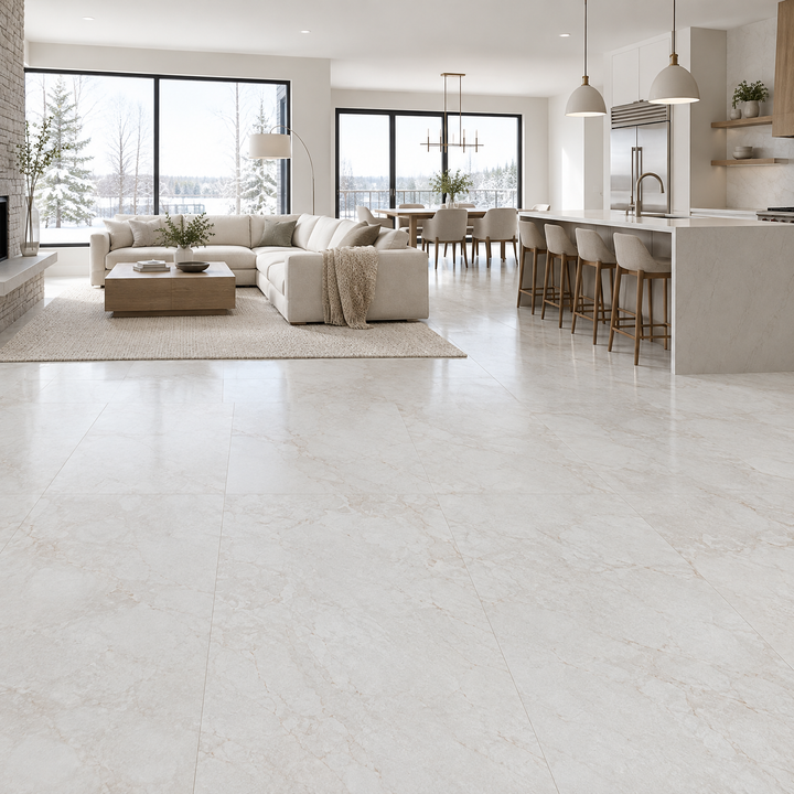 White Tile 24×48 — EUT 33, an illustration of it installed