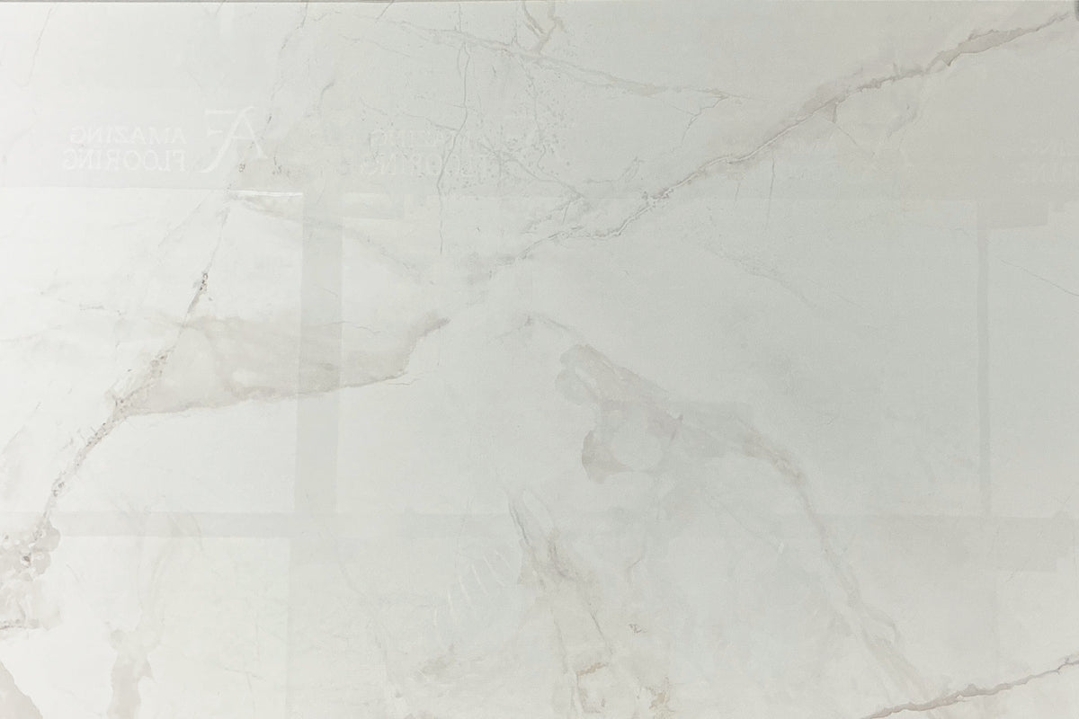 White Glossy Tile 24×48 — GL-005, full view
