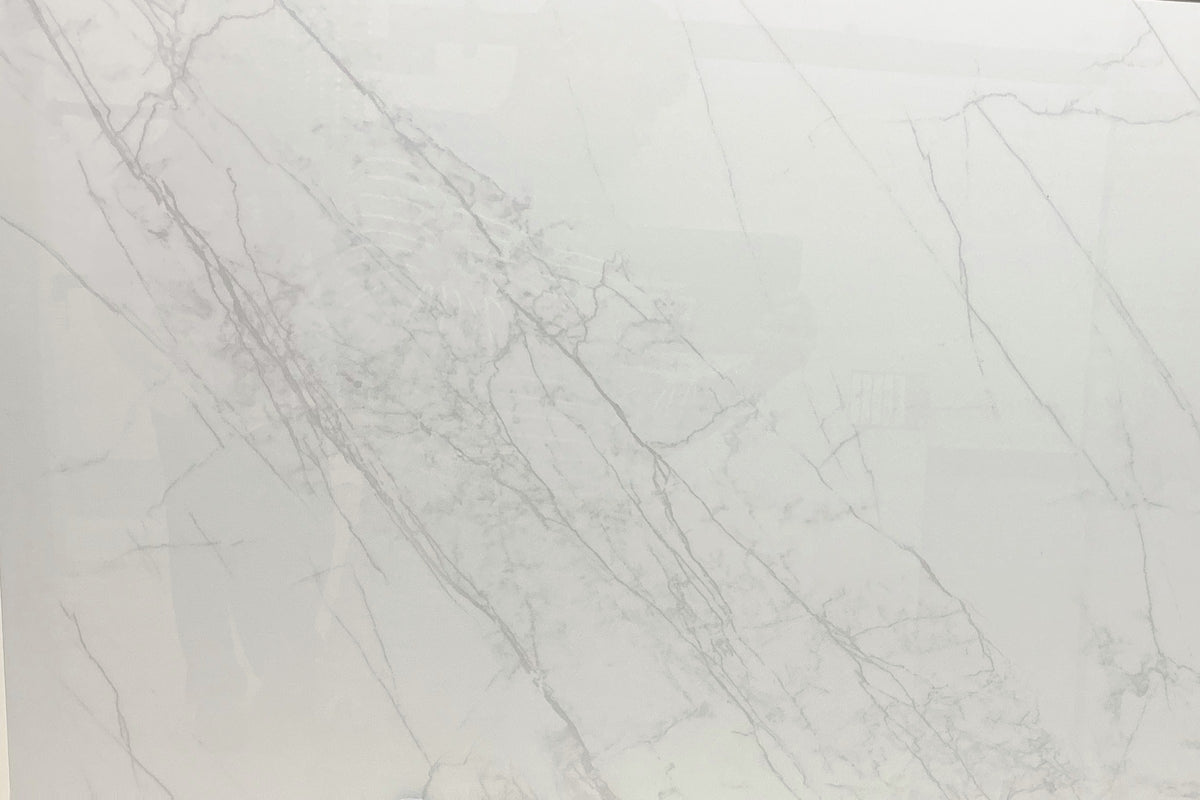 White Glossy Tile 24×48 — GL-006, full view