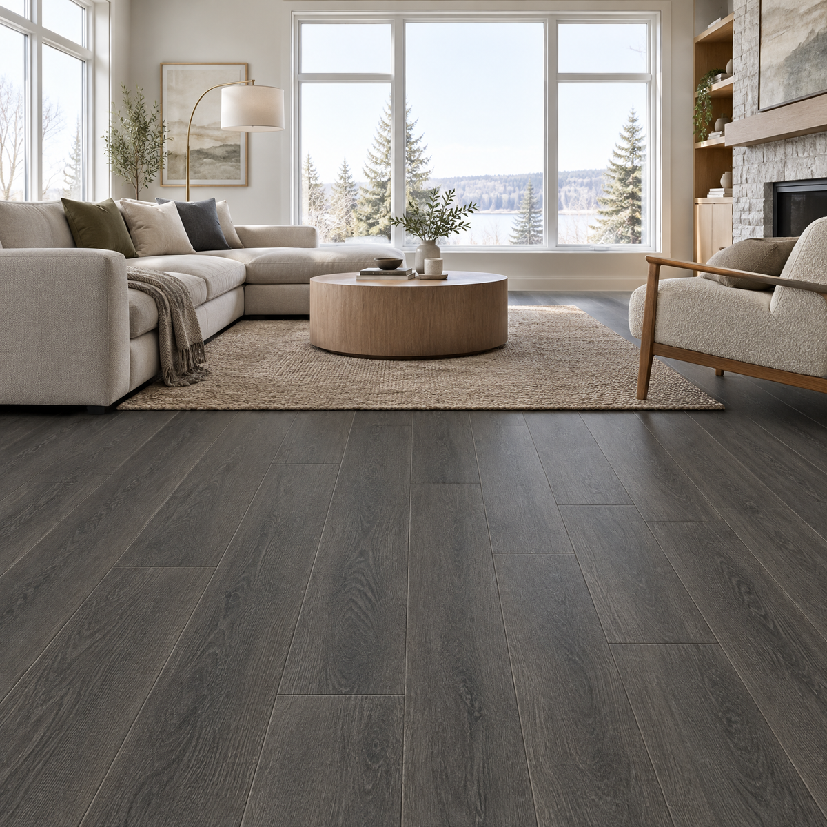 Grey Laminate 7×48 — NWR-12-10, an illustration of it installed