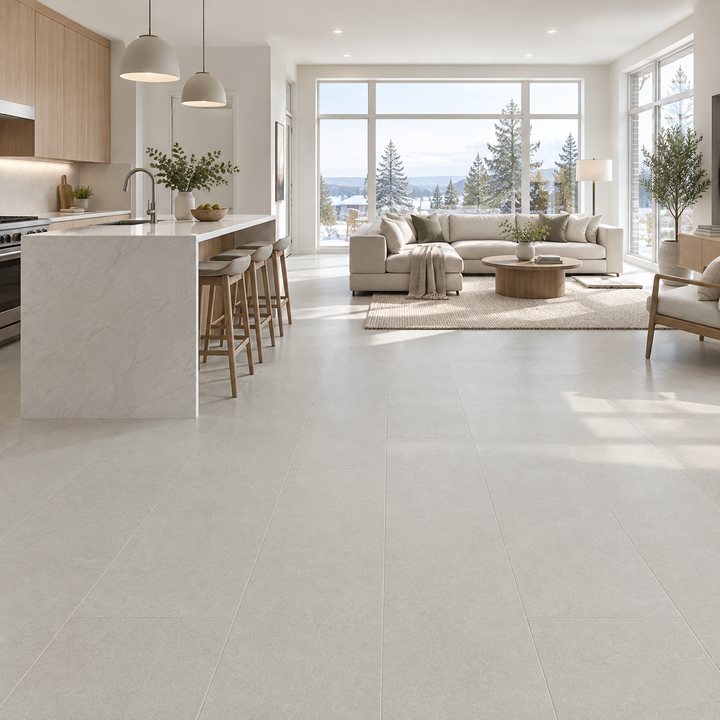 Prado Crema Tile 16×48, an illustration of it installed