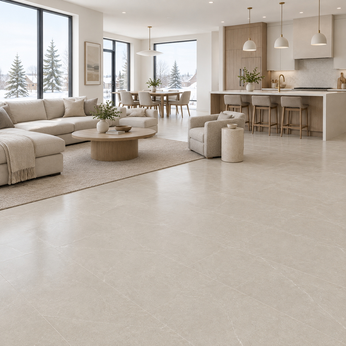 Pulpis Light Grey, 12×24, tile, an illustration of it installed