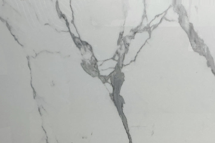Satvario Grey Glossy Tile 24×48, full view