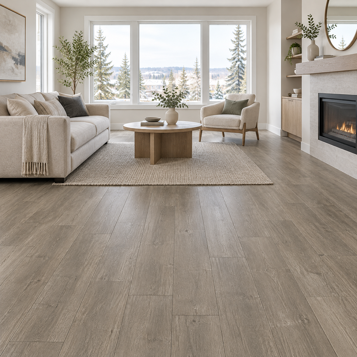 Grey Laminate 8×48 — VRWPL8-04, an illustration of it installed