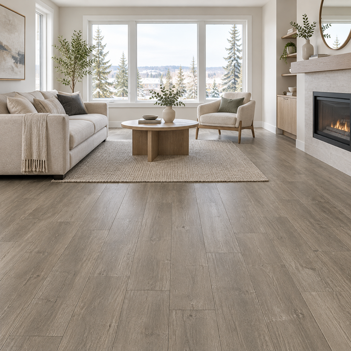 Grey Laminate 8×48 — VRWPL8-04, an illustration of it installed