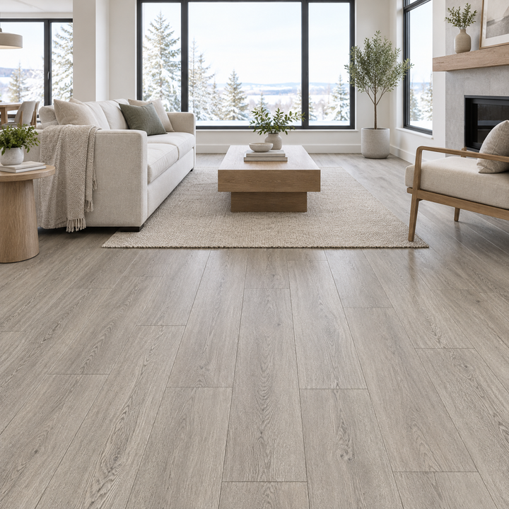 Grey Laminate 8×48 — VRWPL8-09, an illustration of it installed