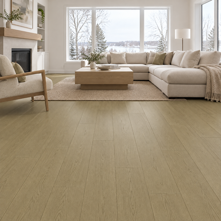 Beige Laminate 7×48 — VRWPL8-13, an illustration of it installed