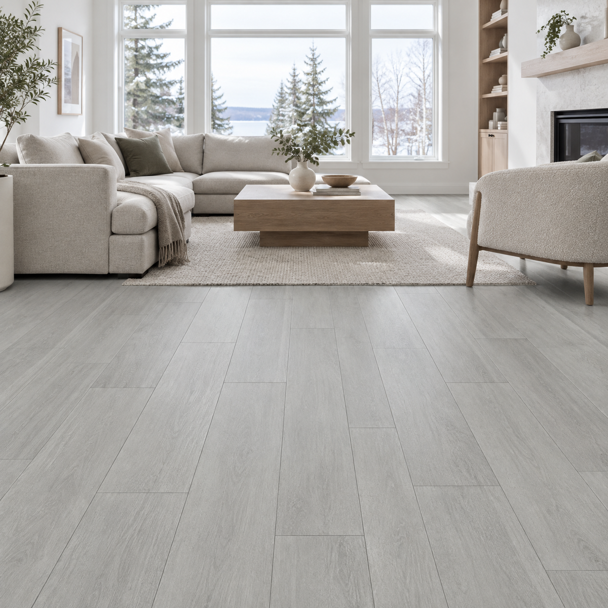 Grey Laminate 8×48 — VRWPL8-17, an illustration of it installed