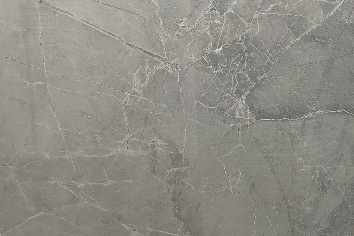 Grey Glossy Tile 24×24 — VSG-03, full view